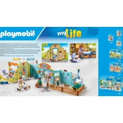 Centre de soin : 8 chiens et soigneur Playmobil My Life 71743