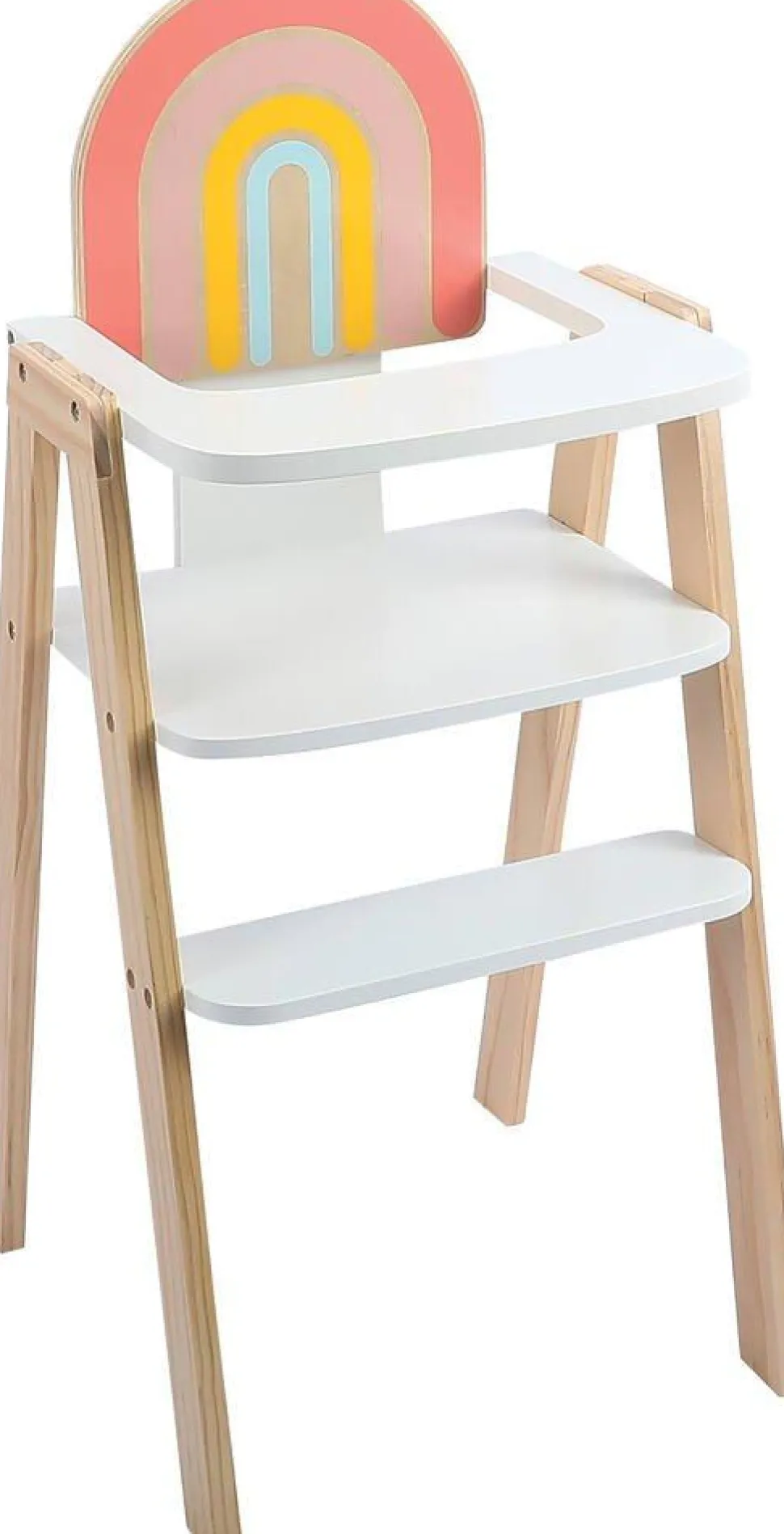 Chaise haute en bois