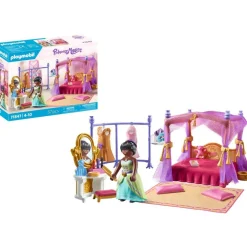 Chambre de princesses avec lit baldaquin Playmobil Princess Magic 71847