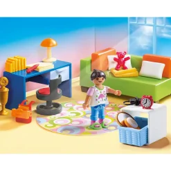 Chambre d'enfant avec canapé-lit Playmobil Dollhouse 70209