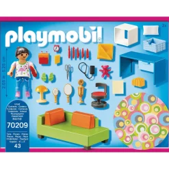 Chambre d'enfant avec canapé-lit Playmobil Dollhouse 70209