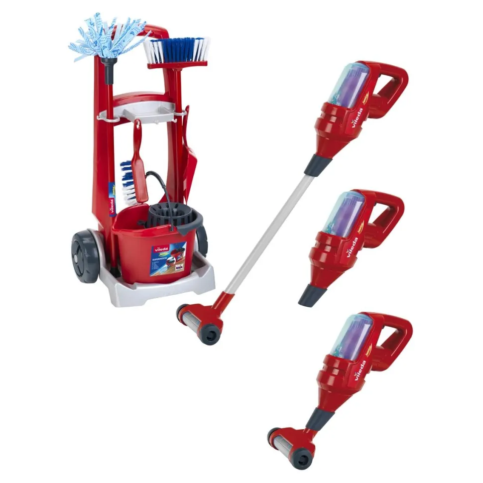 Chariot de ménage et aspirateur 3 en 1 Vileda