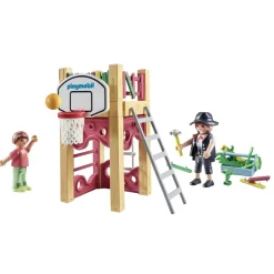 Charpentier avec tourelle de jeu Playmobil My life 71475
