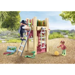 Charpentier avec tourelle de jeu Playmobil My life 71475