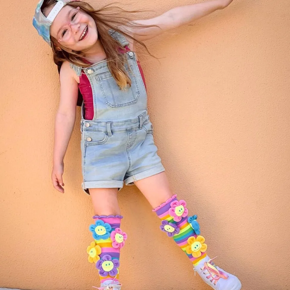 Chaussettes à fleurs