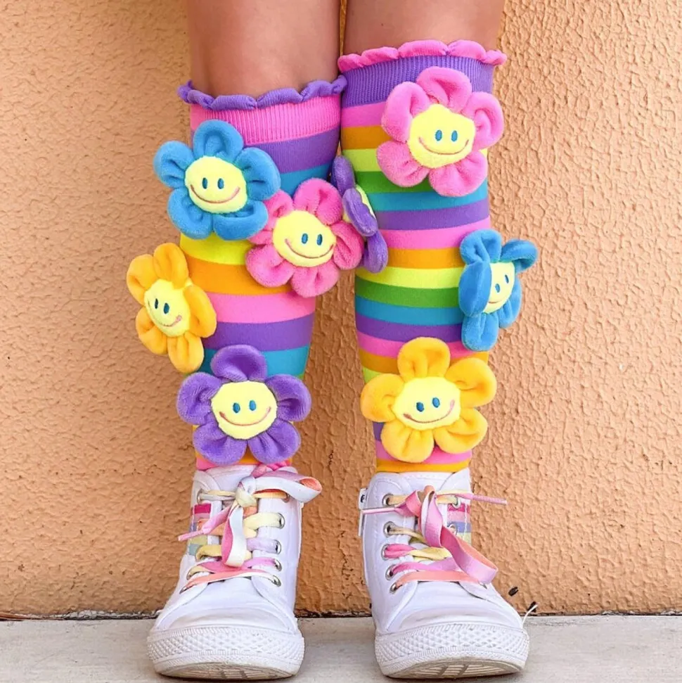 Chaussettes à fleurs
