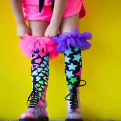 Chaussettes cœurs et étoiles