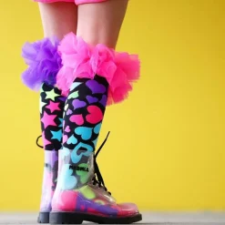 Chaussettes cœurs et étoiles
