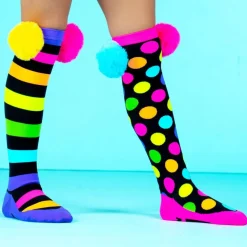 Chaussettes pois et rayures