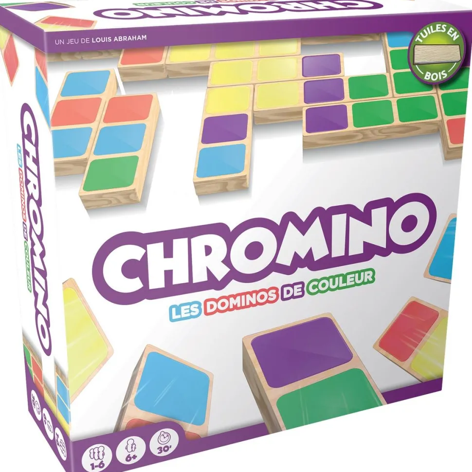 Chromino - domino de couleur en bois