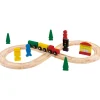 Circuit de train en bois 30 pièces