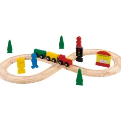 Circuit de train en bois 30 pièces