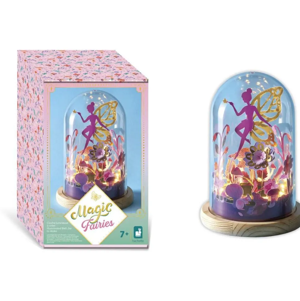 Cloche lumineuse Magic Fairies - Jardin secrêt à construire