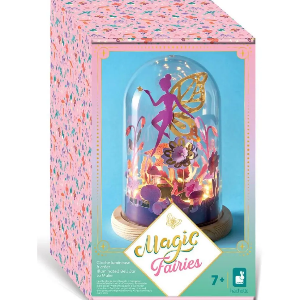Cloche lumineuse Magic Fairies - Jardin secrêt à construire