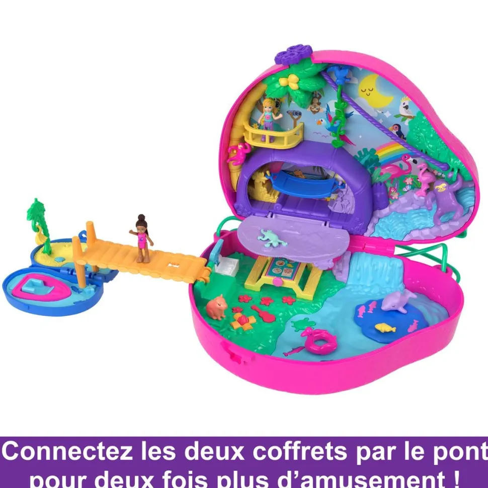 Coffret 2 en 1 La famille des Paresseux - Polly Pocket