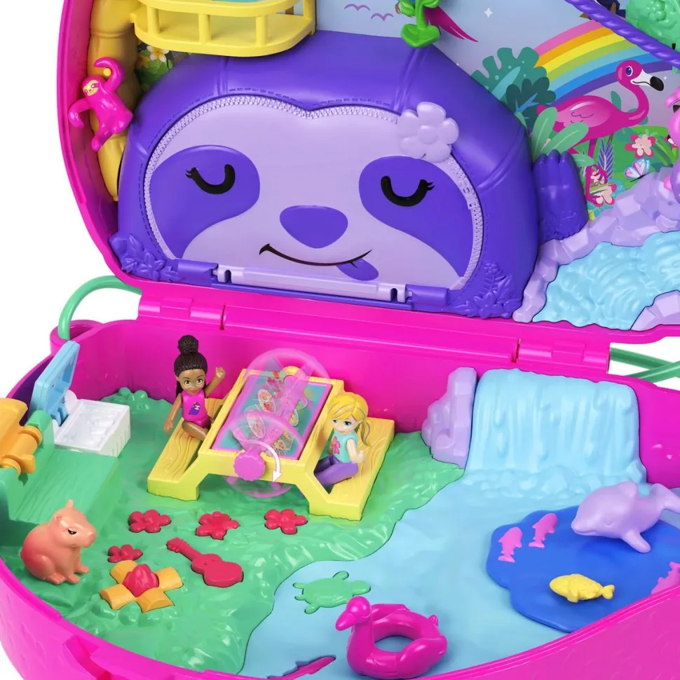 Coffret 2 en 1 La famille des Paresseux - Polly Pocket