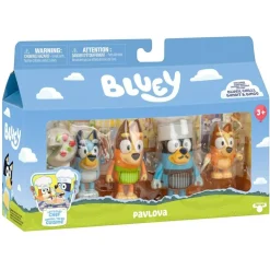 Coffret 4 figurines Bluey - La famille en cuisine