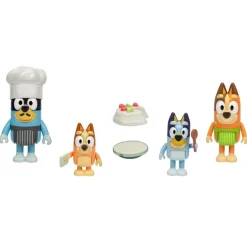 Coffret 4 figurines Bluey - La famille en cuisine