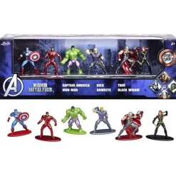 Coffret 6 figurines Nanometalfigs Avengers