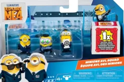 Coffret 4 minis figurines Moi moche et méchant 4 - équipe avl des minions