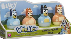 Coffret 4 Personnages culbuto Bluey