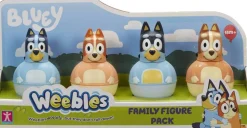 Coffret 4 Personnages culbuto Bluey