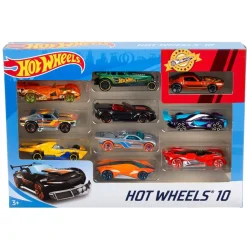 Coffret 10 petites voitures Hot Wheels
