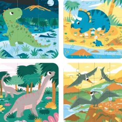 Coffret 4 puzzles Dinosaures