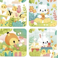 Coffret 4 puzzles JANOD pure