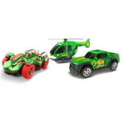 Coffret 3 véhicules Dinosaures