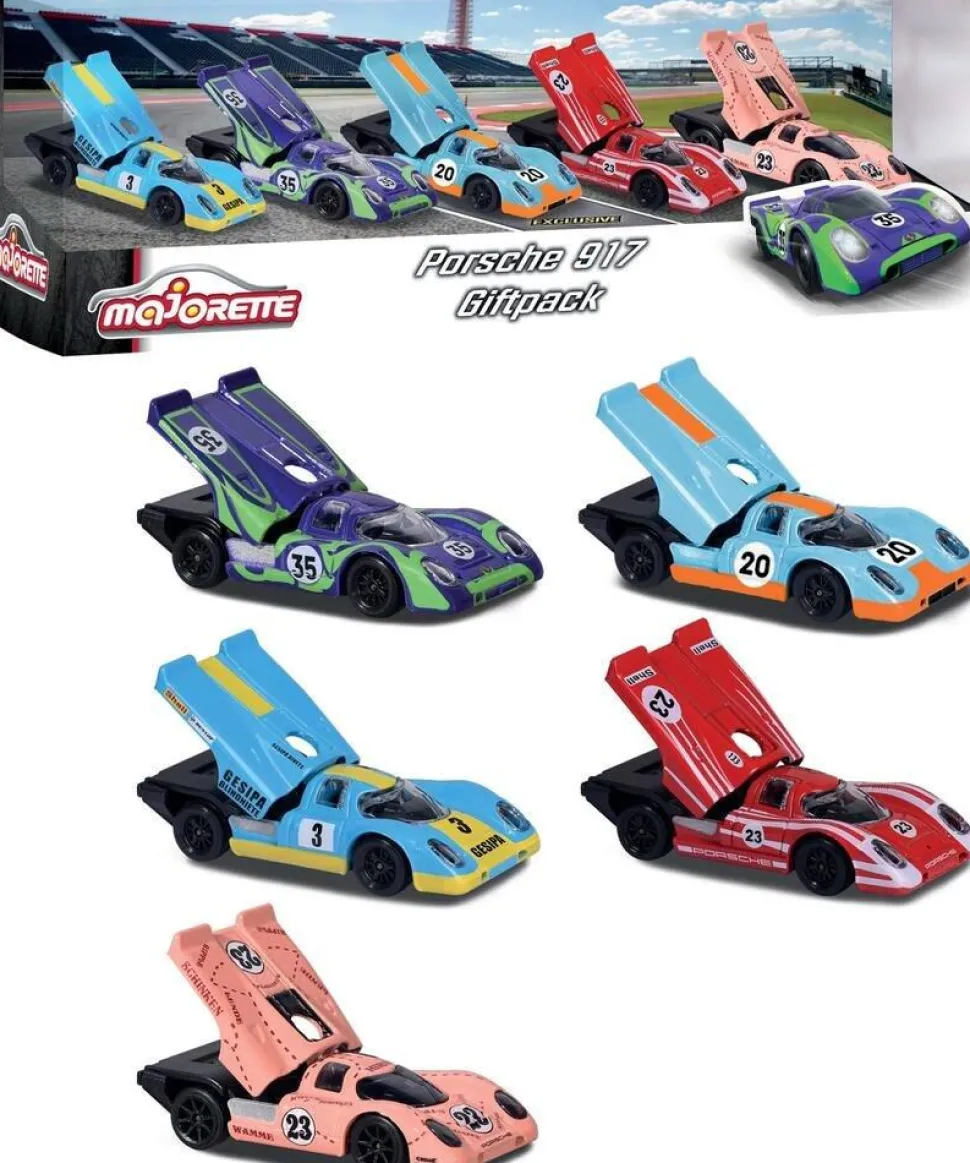 Coffret 5 véhicules Majorette Porsche 917