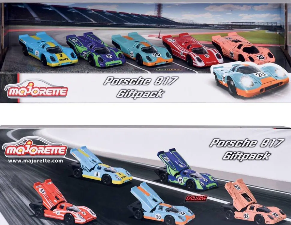 Coffret 5 véhicules Majorette Porsche 917