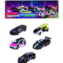 Coffret 5 véhicules Majorette Néon Racer