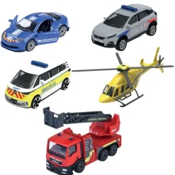 Coffret 5 véhicules Majorette SOS prenium
