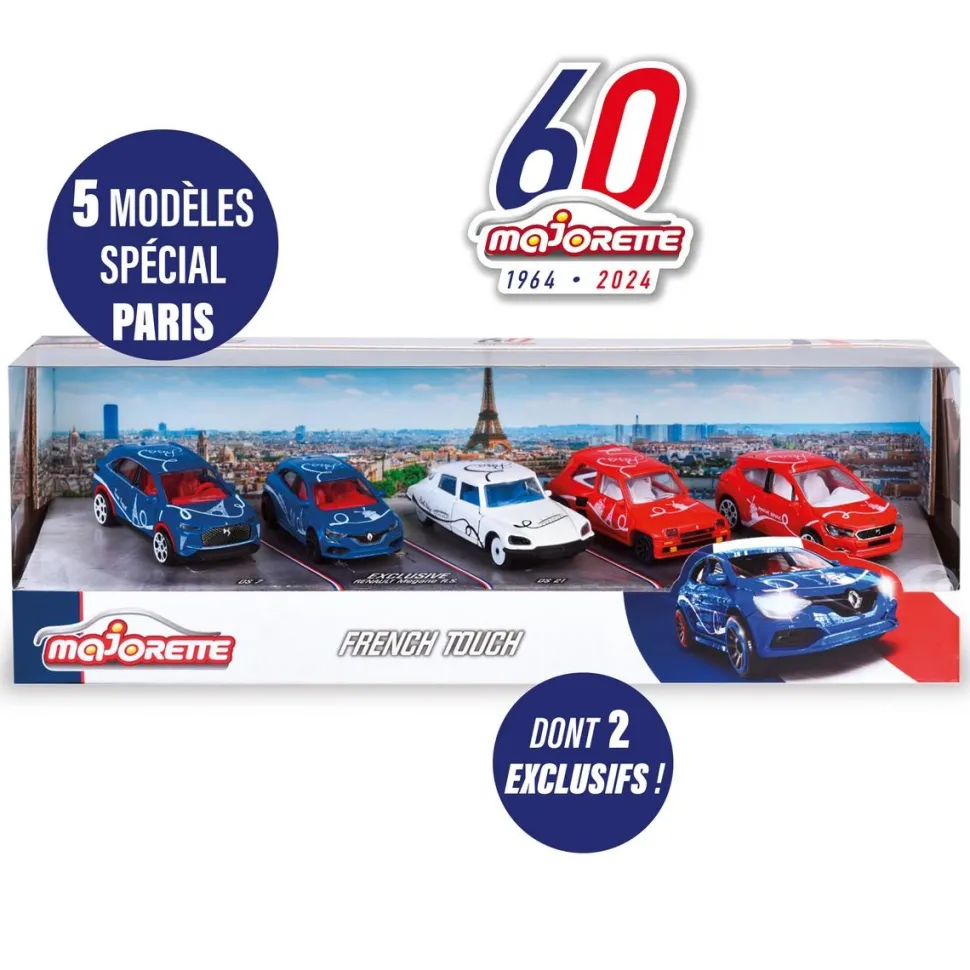 Coffret 5 voitures French Touch - Majorette 60 ans