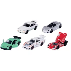 Coffret 5 voitures Porsche racing et Pit stop