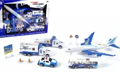 Coffret aéroport - Avion, véhicules et accessoires - Turbo Challenge City