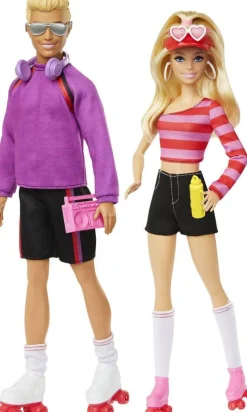 Coffret Barbie Et Ken Roller - Duo des années 1980