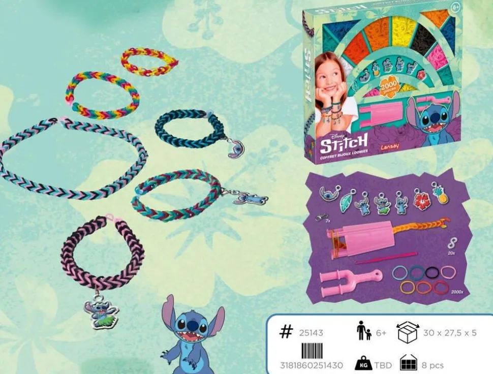 Coffret Bijoux Loomies - Héros Disney Stitch