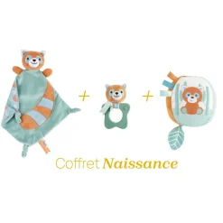 Coffret cadeau naissance panda roux
