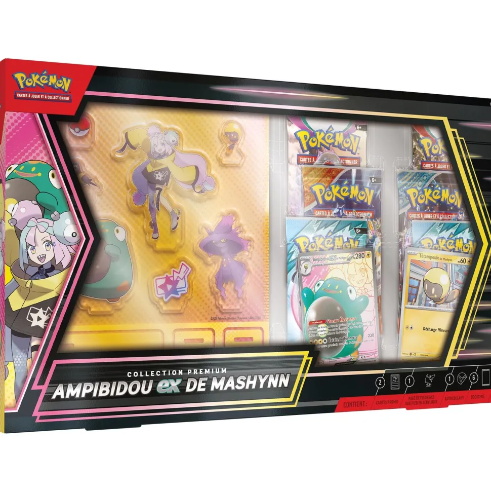 Coffret Carte Pokémon Premium Ampibidou EX, Têtampoule EX