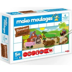 Coffret Créatif Mako Moulages - 6 Moules Ferme