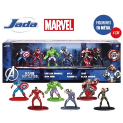Coffret de 6 figurines Avengers 4 cm Jada Marvel