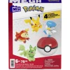 Coffret de 4 Pokémon et Poké ball - MEGA Construx Pokémon