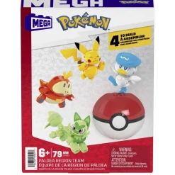 Coffret de 4 Pokémon et Poké ball - MEGA Construx Pokémon
