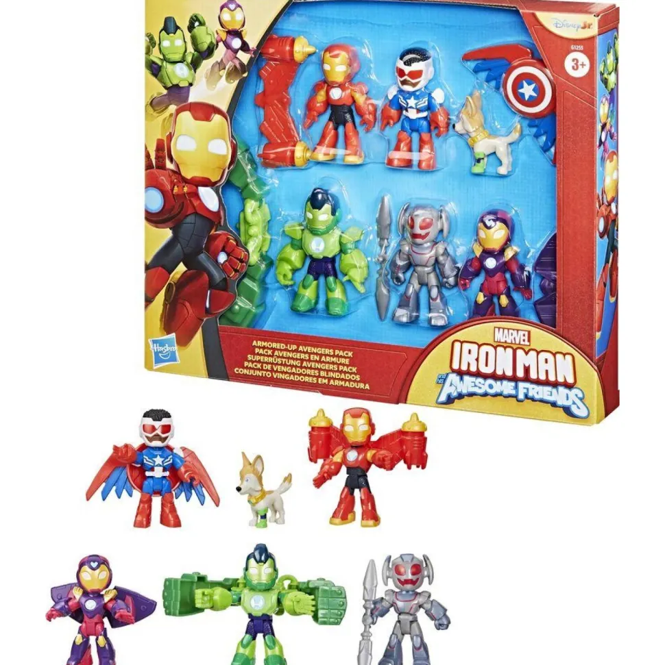 Coffret figurines Avengers en armure - Iron Man et ses amis incroyables