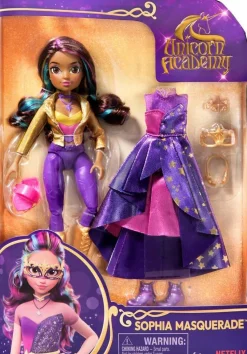 Coffret L'école des licornes : Poupée Deluxe Sophia Au Bal Masque De 24 Cm