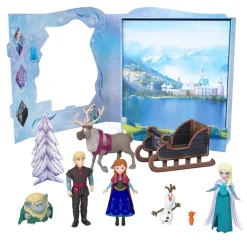 Coffret livre d'histoires et figurines La Reine des Neiges