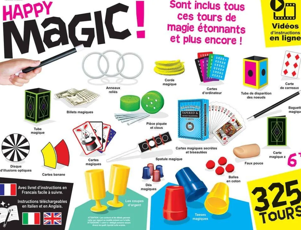 Coffret Magie 325 Tours - Jeu De Prestidigitation
