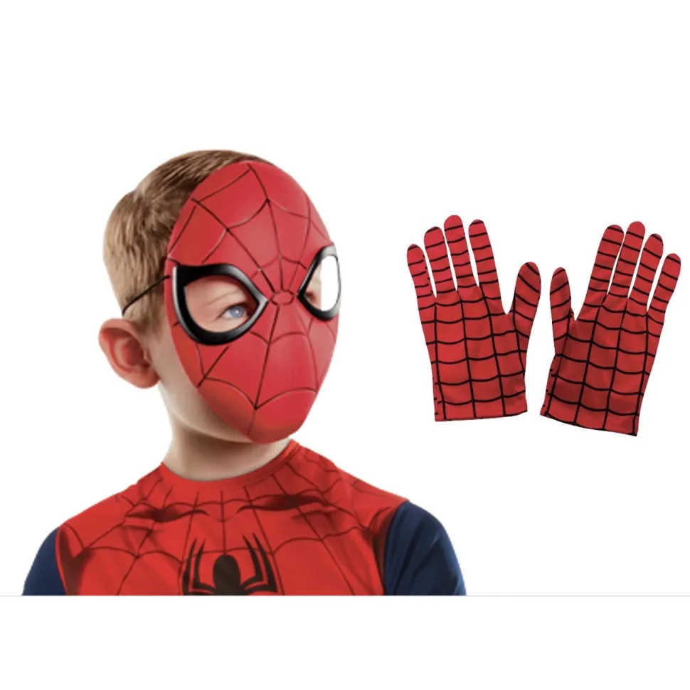 Coffret Masque et Gants - Accessoires de déguisements Spider-Man